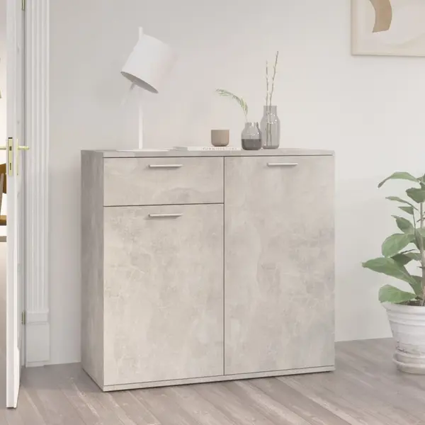 Gossi servanta, gri beton, 80x36x75 cm, pal