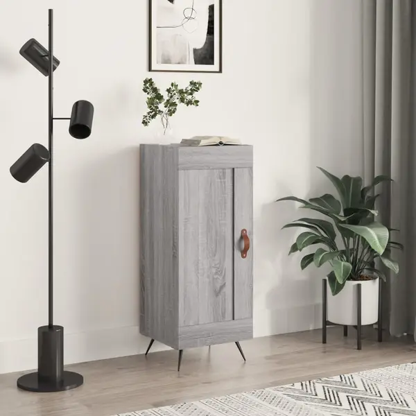 Gossi servanta, gri sonoma, 34,5x34x90 cm, lemn compozit
