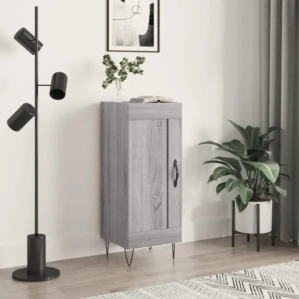 Gossi servanta, gri sonoma, 34,5x34x90 cm, lemn compozit