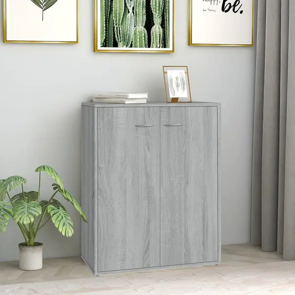 Gossi servanta, gri sonoma, 60x30x75 cm, lemn compozit