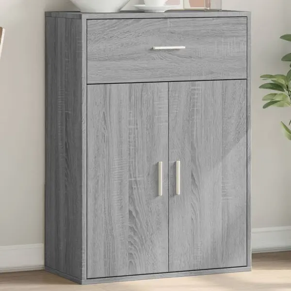 Gossi servanta, gri sonoma, 60x30x84 cm, lemn compozit