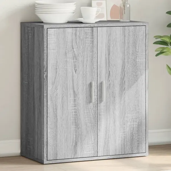 Gossi servanta, gri sonoma, 79x38x80 cm, lemn prelucrat