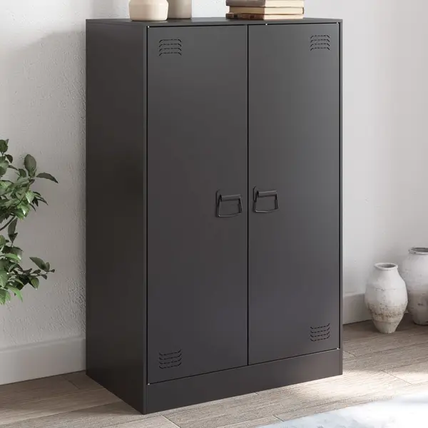 Gossi servanta, negru, 67x39x107 cm, otel