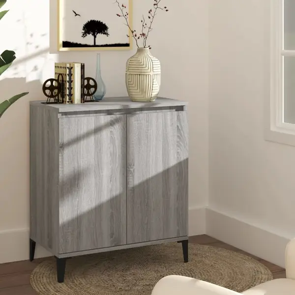 Gossi servanta, sonoma gri, 60x35x70 cm, lemn prelucrat