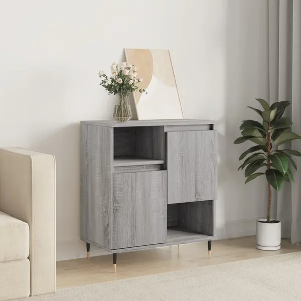 Gossi servanta, sonoma gri, 60x35x70 cm, lemn prelucrat