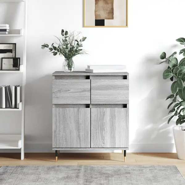 Gossi servanta, sonoma gri, 60x35x70 cm, lemn prelucrat