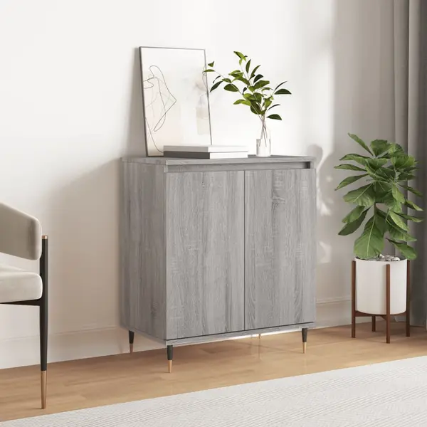 Gossi servanta, sonoma gri, 60x35x70 cm, lemn prelucrat