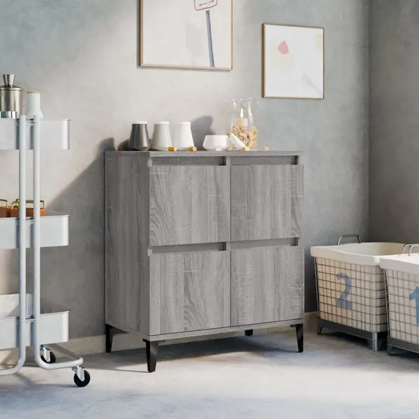 Gossi servanta, sonoma gri, 60x35x70 cm, lemn prelucrat