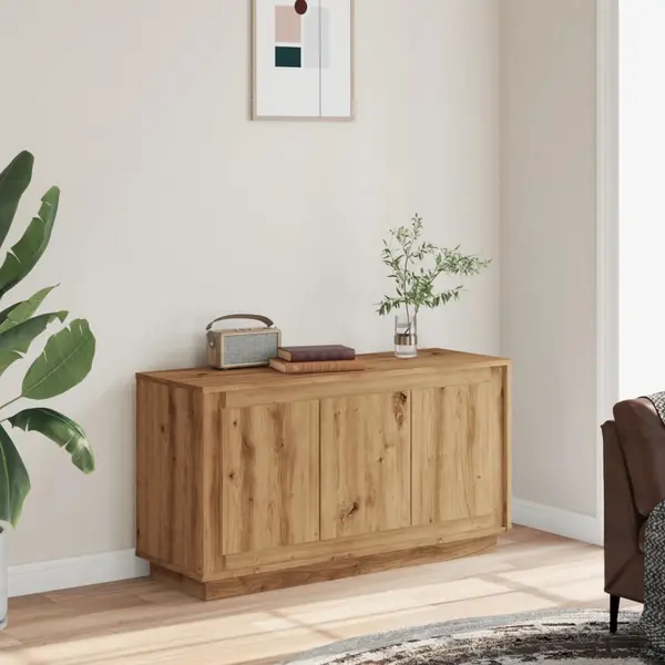 Gossi servanta, stejar artizanal, 102x35x55 cm, lemn prelucrat
