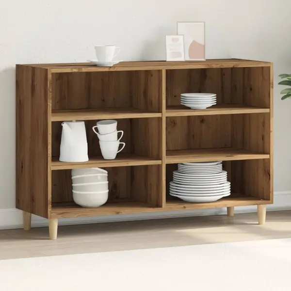 Gossi servanta, stejar artizanal, 103,5x35x70 cm, lemn prelucrat