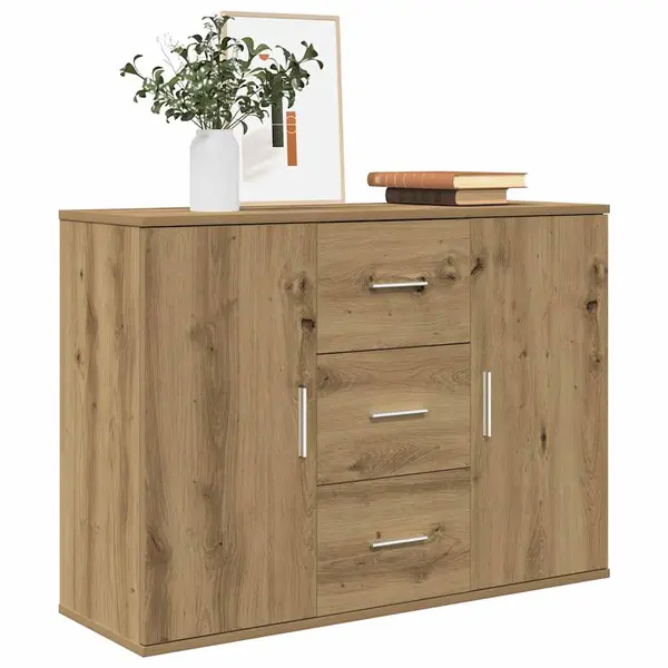 Gossi servanta, stejar artizanal, 90x29,5x65 cm, lemn prelucrat