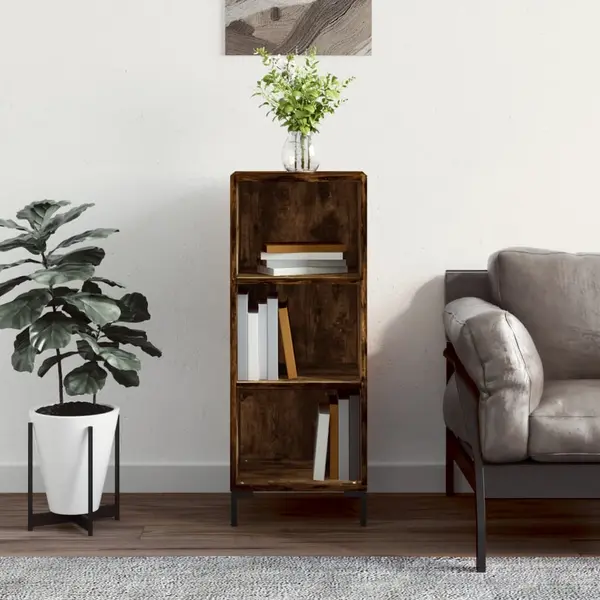 Gossi servanta, stejar fumuriu, 34,5x32,5x90 cm, lemn prelucrat
