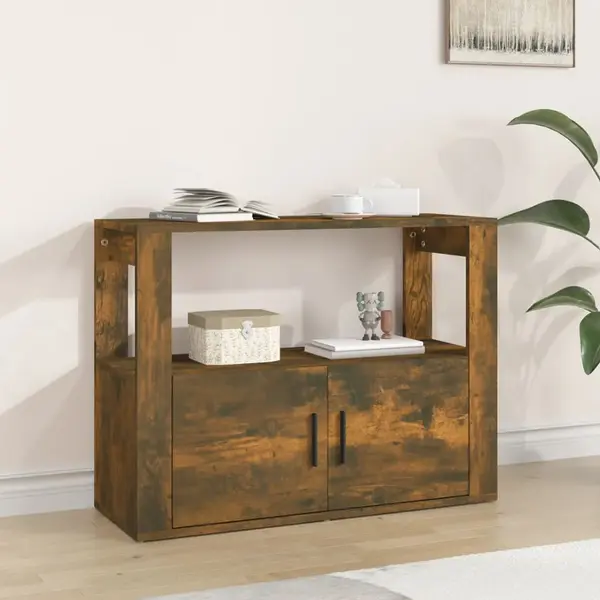 Gossi servanta, stejar fumuriu, 80x30x60 cm, lemn prelucrat