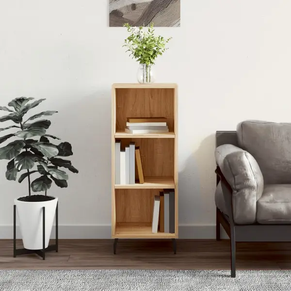 Gossi servanta, stejar sonoma, 34,5x32,5x90 cm, lemn compozit