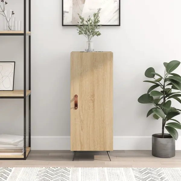 Gossi servanta, stejar sonoma, 34,5x34x90 cm, lemn compozit