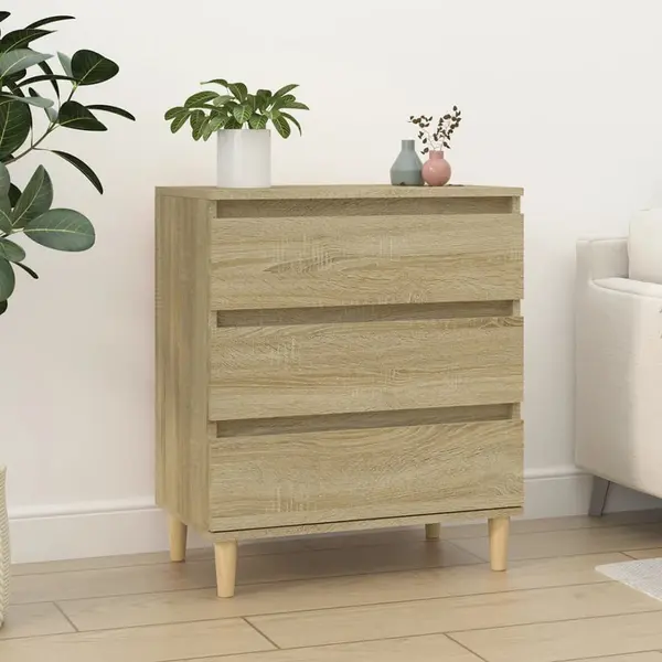 Gossi servanta, stejar sonoma, 60x35x70 cm, lemn prelucrat