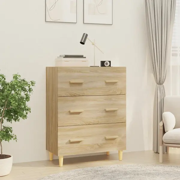 Gossi servanta, stejar sonoma, 70x34x90 cm, lemn prelucrat