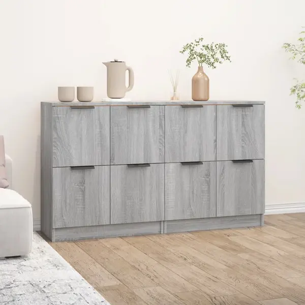 Gossi servante, 2 piese, sonoma gri, 60x30x70 cm, lemn prelucrat