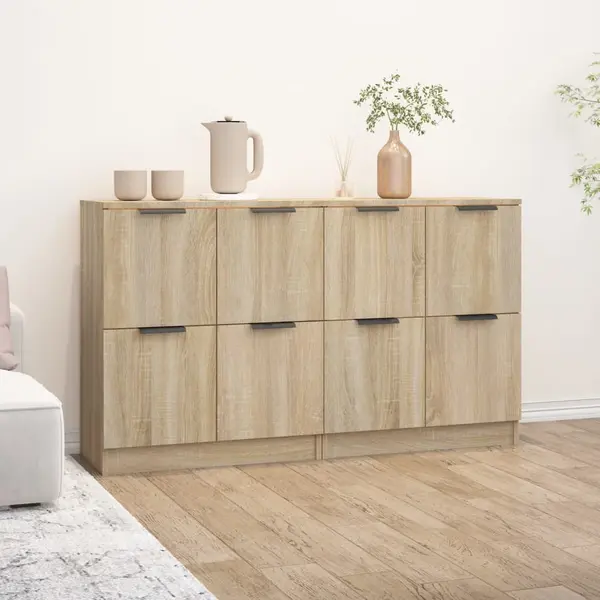 Gossi servante, 2 piese, stejar sonoma, 60x30x70 cm, lemn prelucrat