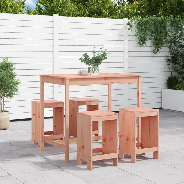Gossi set bar de gradina, 5 piese, lemn masiv douglas
