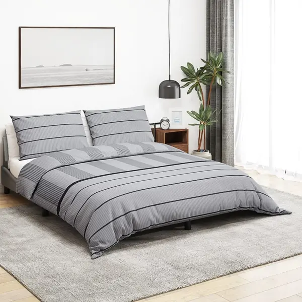 Gossi set cu husa de pilota, gri, 260x240 cm, bumbac