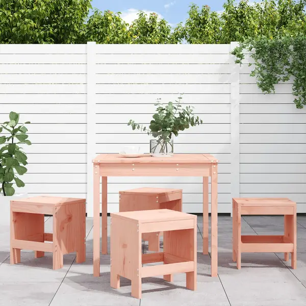 Gossi set cu masa de gradina, 5 piese, lemn masiv douglas