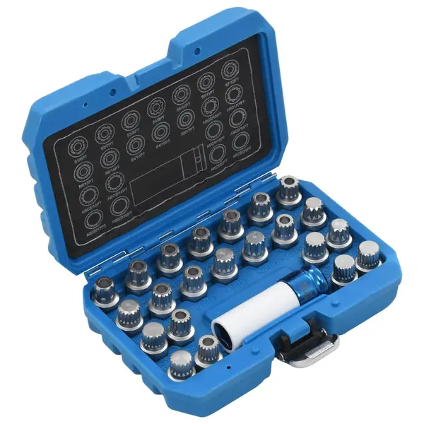 Gossi set de chei blocare jante, 23 piese, pentru vag