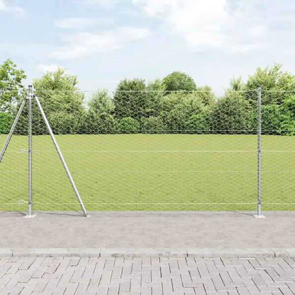 Gossi set de imprejmuire set de 2 otel galvanizat 25 x 1.2 m durabil