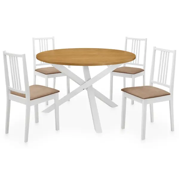 Gossi set de mobilier de bucatarie, 5 piese, alb, mdf