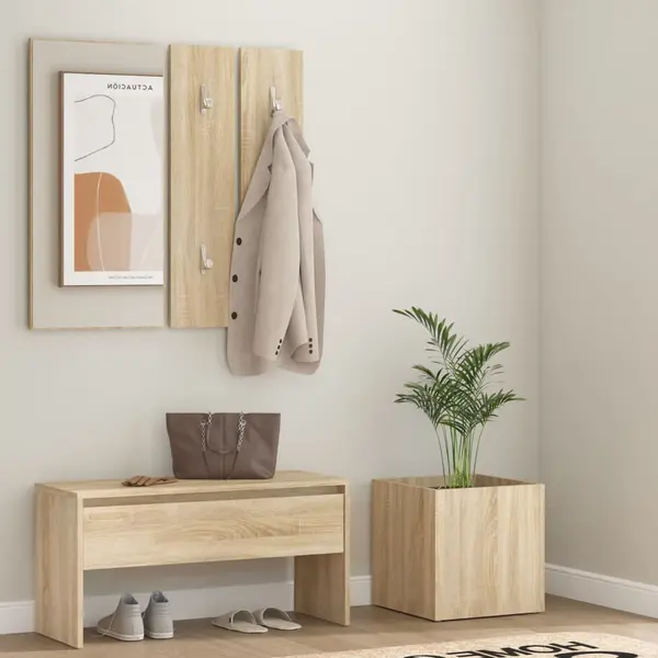 Gossi set de mobilier pentru hol, stejar sonoma, lemn prelucrat