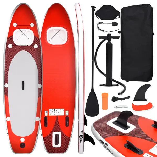 Gossi set de placa sup gonflabila, roşu, 360x81x10 cm