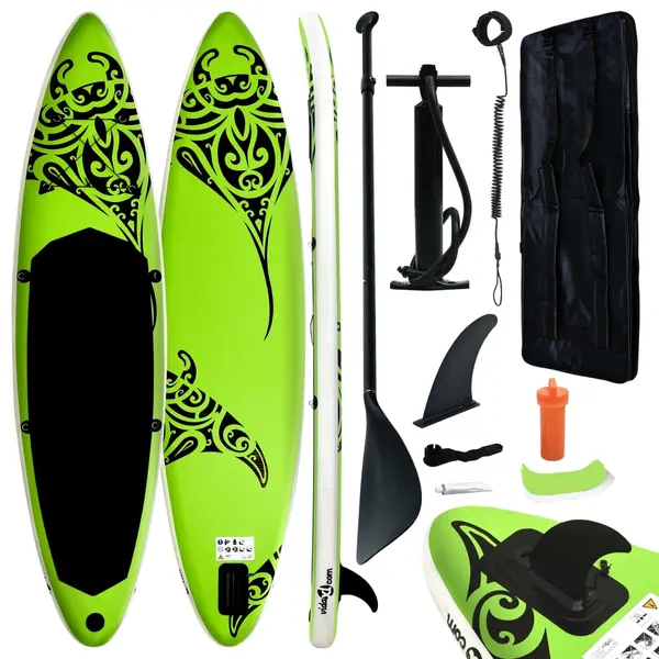Gossi set de placa sup gonflabila, verde, 305x76x15 cm