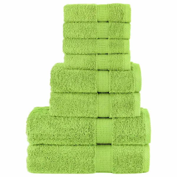 Gossi set de prosoape premium solund, 8 piese, verde mar, 600 g/m2
