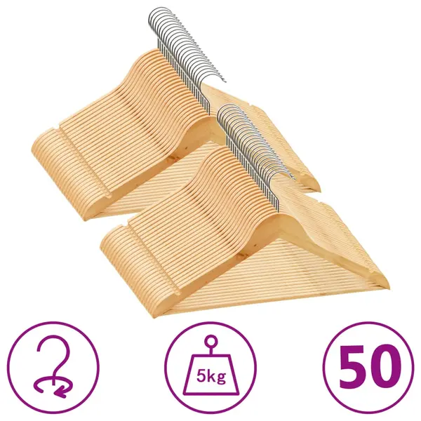Gossi set de umerase anti-alunecare, 50 buc. lemn esenta tare