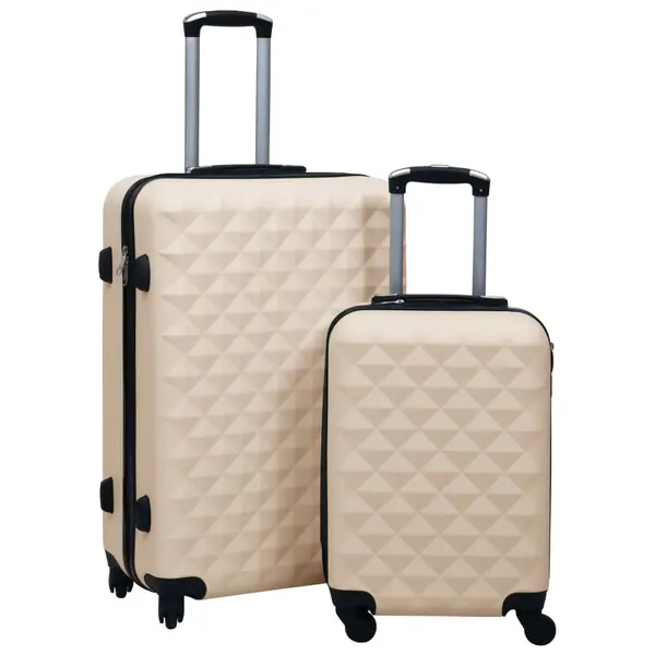 Gossi set de valize cu carcasa rigida, 2 piese, auriu, abs