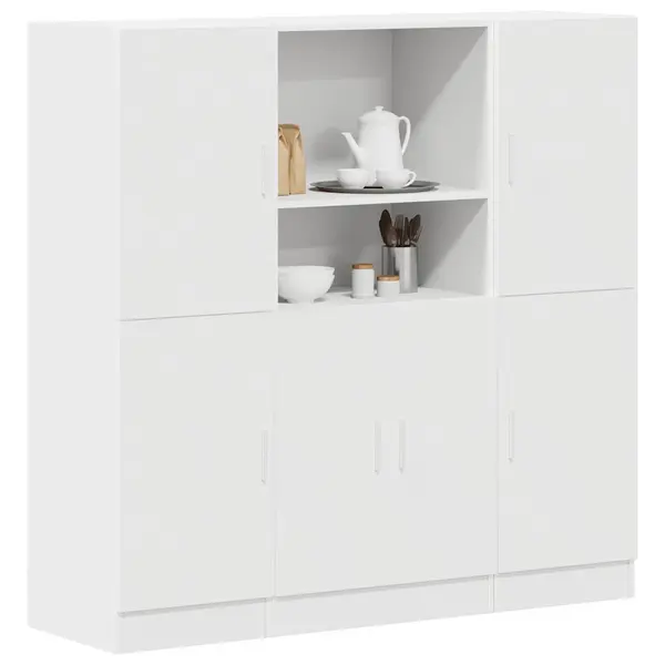 Gossi set dulap de bucatarie din 3 piese lemn prelucrat alb