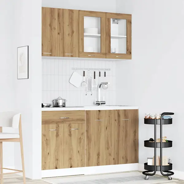 Gossi set dulapuri de bucatarie 4 piese artisan stejar lemn prelucrat