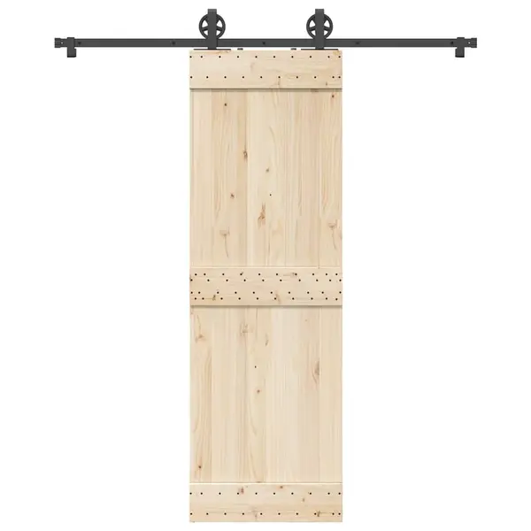 Gossi set feronerie pentru usa glisanta, negru, 183 cm, otel