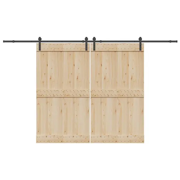 Gossi set feronerie pentru usi glisante, negru, 366 cm, otel