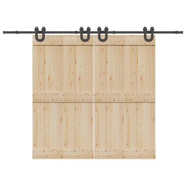 Gossi set feronerie pentru usi glisante, negru, 400 cm, otel