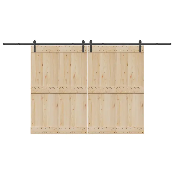 Gossi set feronerie pentru usi glisante, negru, 400 cm, otel