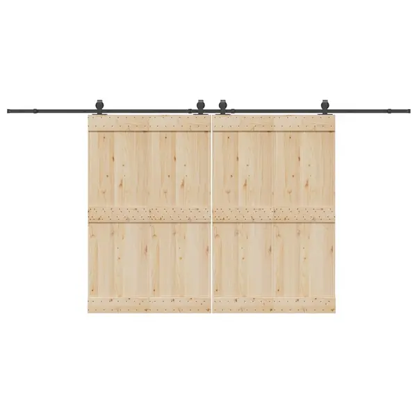 Gossi set feronerie pentru usi glisante, negru, 427 cm, otel