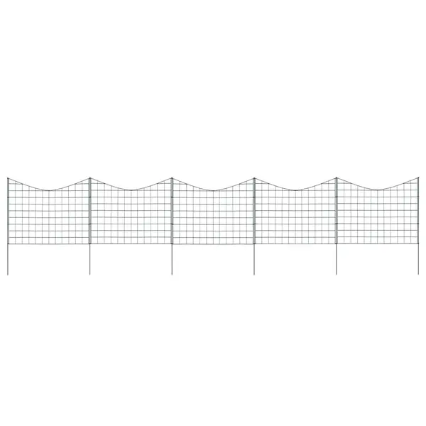 Gossi set gard de gradina arcuit concav, verde, 77,5 x 64 cm