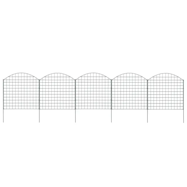 Gossi set gard de gradina arcuit, verde, 77,5 x 78,5 cm