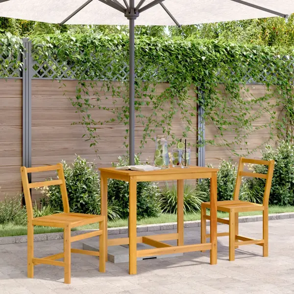 Gossi set mobilier de balcon, 3 piese, lemn masiv de acacia