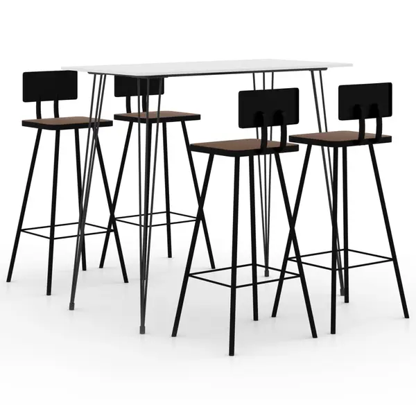 Gossi set mobilier de bar, 5 piese, alb