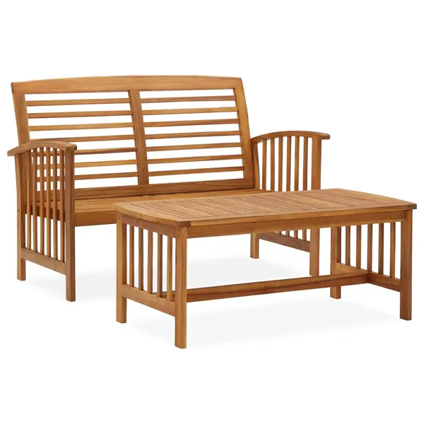 Gossi set mobilier de gradina, 2 piese, lemn masiv de acacia