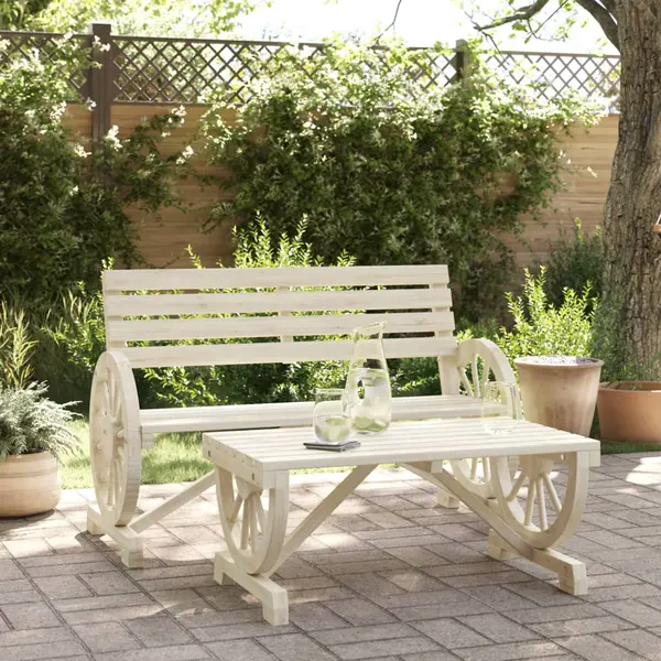 Gossi set mobilier de gradina, 2 piese, lemn masiv de brad