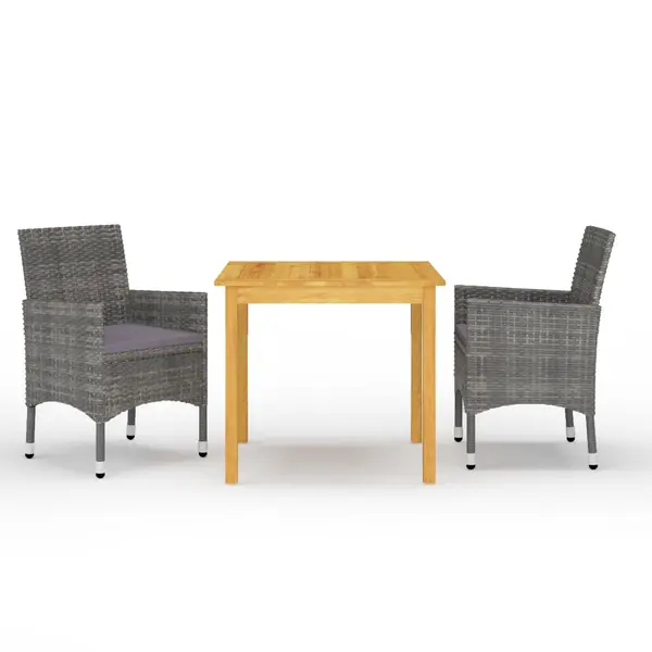 Gossi set mobilier de gradina, 3 piese, gri