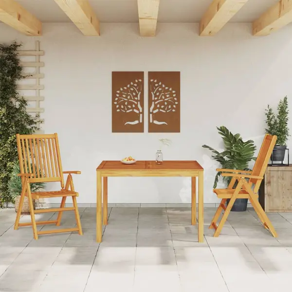 Gossi set mobilier de gradina, 3 piese, lemn masiv de acacia